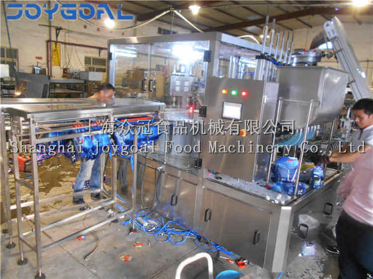 2018-10-22 ZLD-2A 5 Liter spout pouch filling capping machine